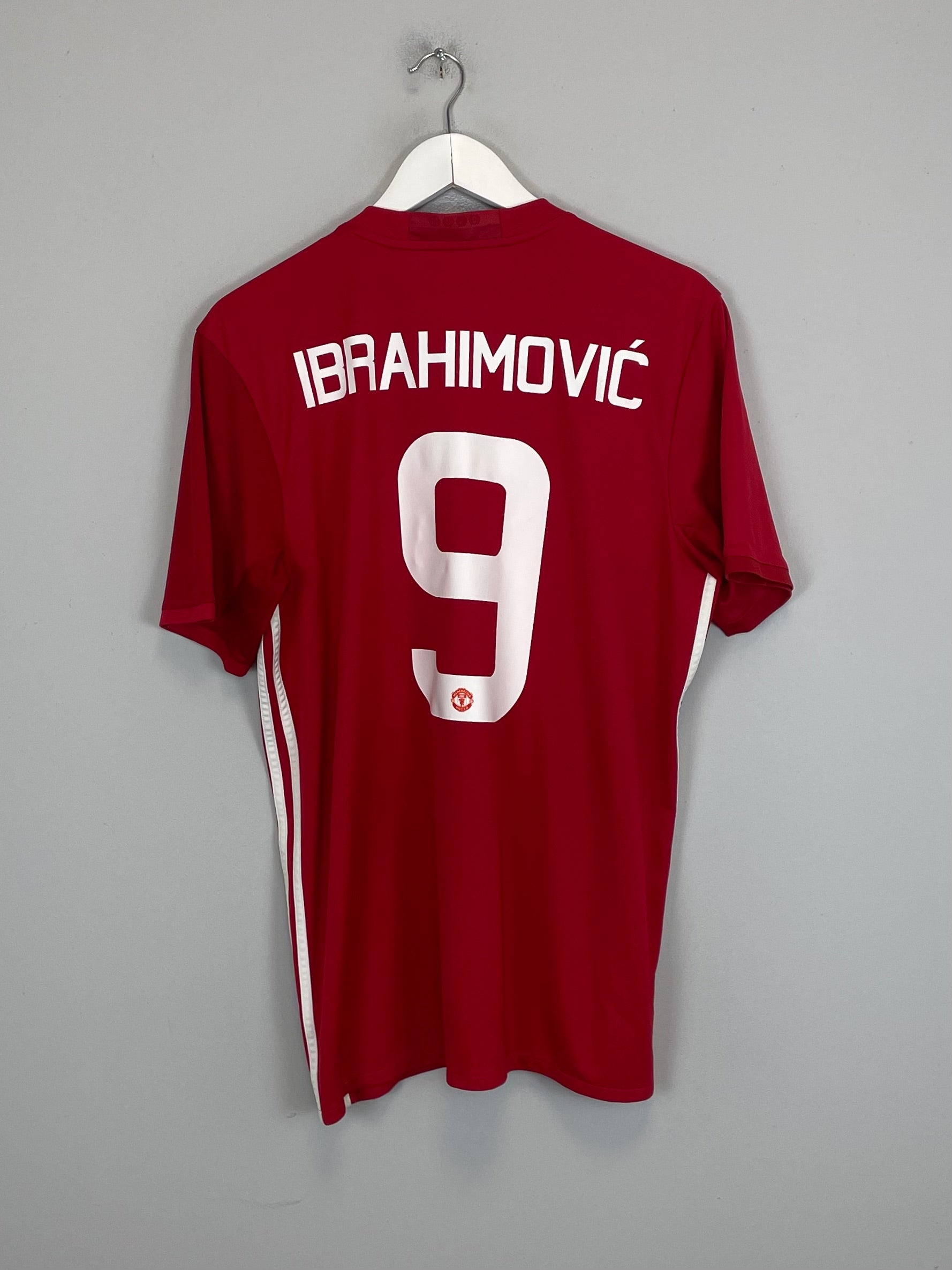 Shop 2016/17 MANCHESTER UNITED IBRAHIMOVIC #9 HOME SHIRT (L) ADIDAS, classic football shirts, vintage football shirts & retro soccer jerseys at Cult Kits