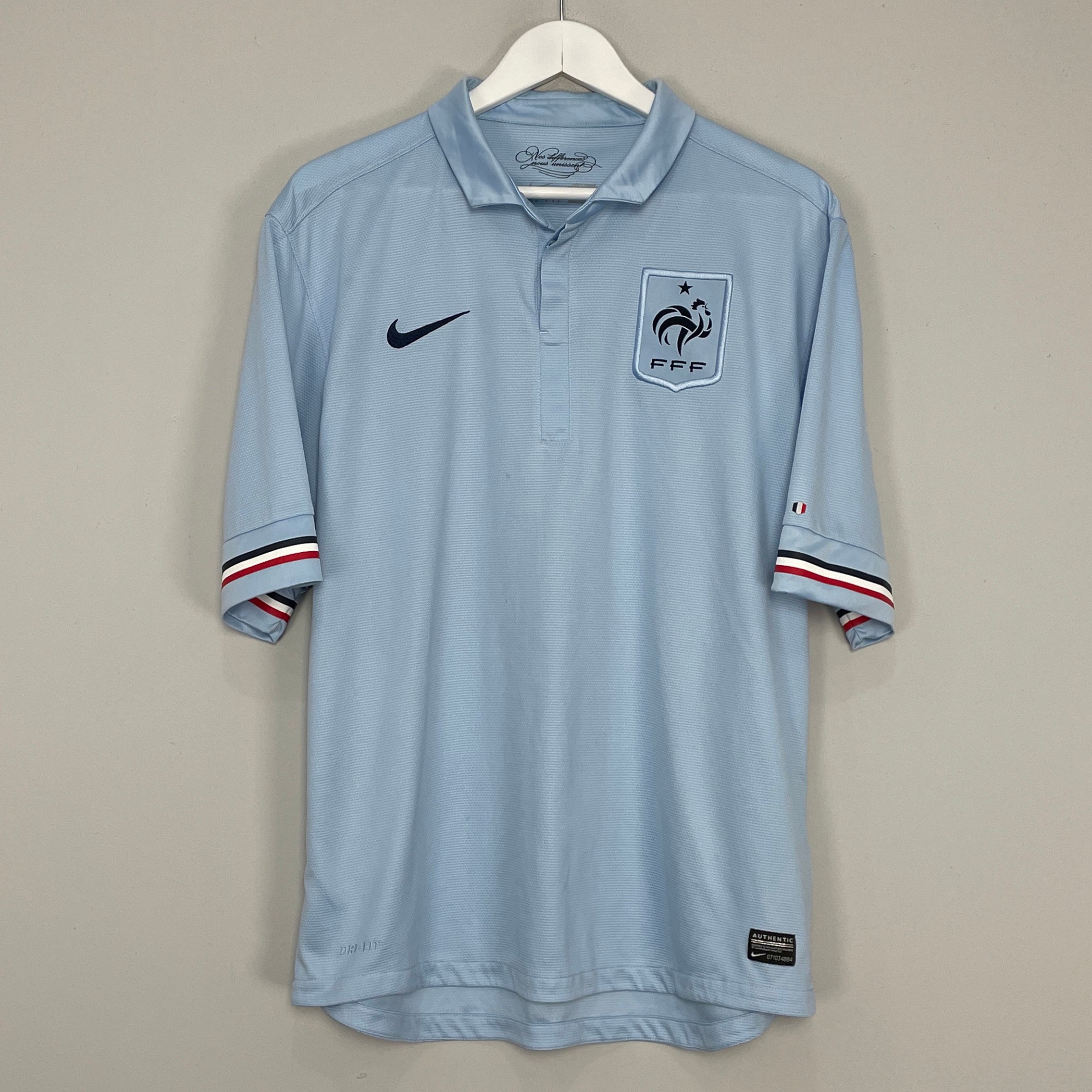 Shop 2013/14 FRANCE AWAY SHIRT (XL) NIKE, classic football shirts, vintage football shirts & retro soccer jerseys at Cult Kits