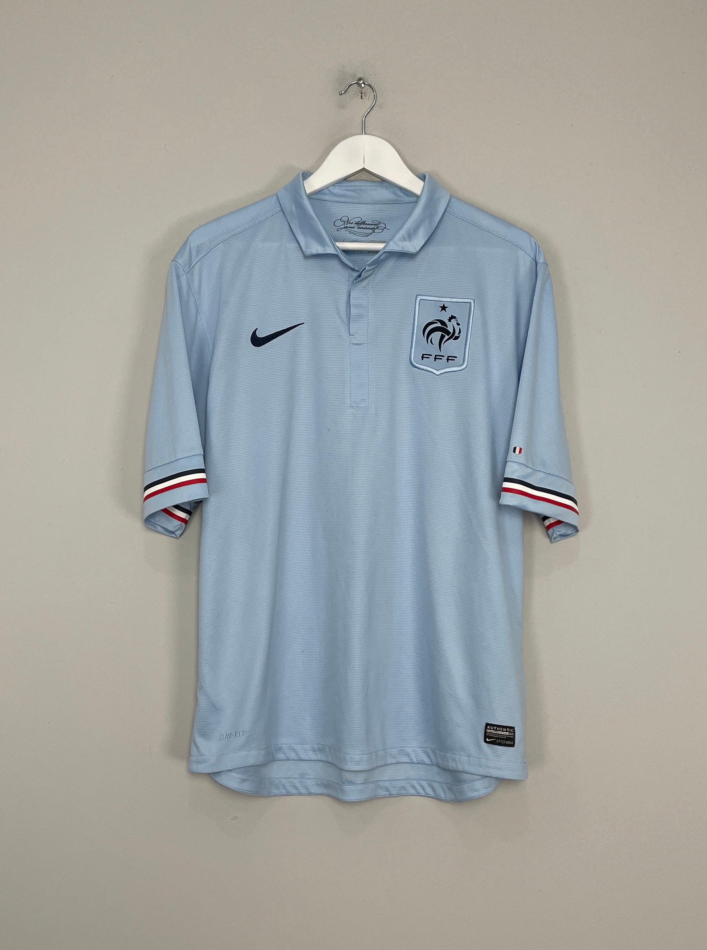 Shop 2013/14 FRANCE AWAY SHIRT (XL) NIKE, classic football shirts, vintage football shirts & retro soccer jerseys at Cult Kits