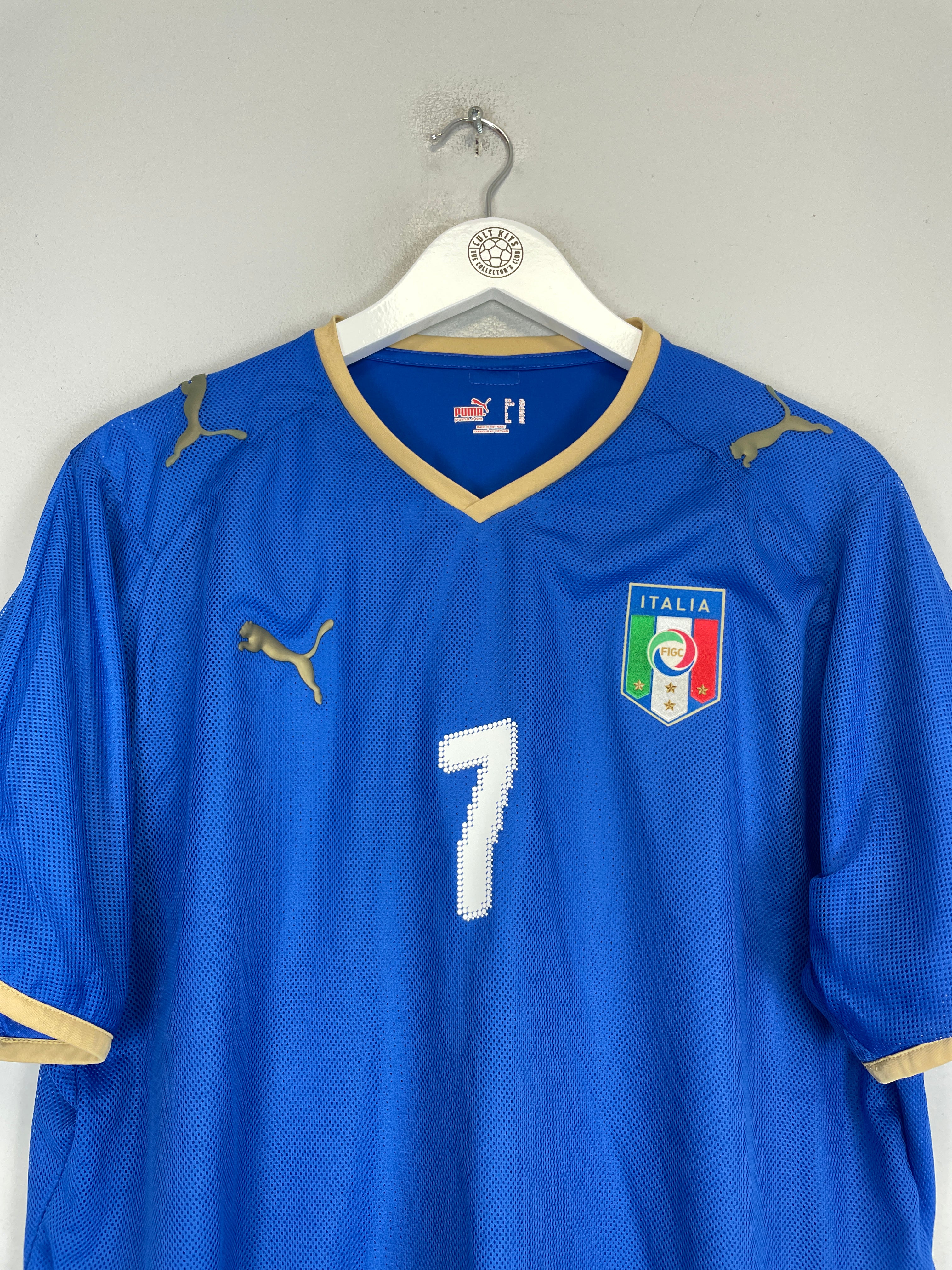 Shop 2007/08 ITALY DEL PIERO #7 HOME SHIRT (XL) PUMA, classic football shirts, vintage football shirts & retro soccer jerseys at Cult Kits