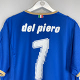 Shop 2007/08 ITALY DEL PIERO #7 HOME SHIRT (XL) PUMA, classic football shirts, vintage football shirts & retro soccer jerseys at Cult Kits