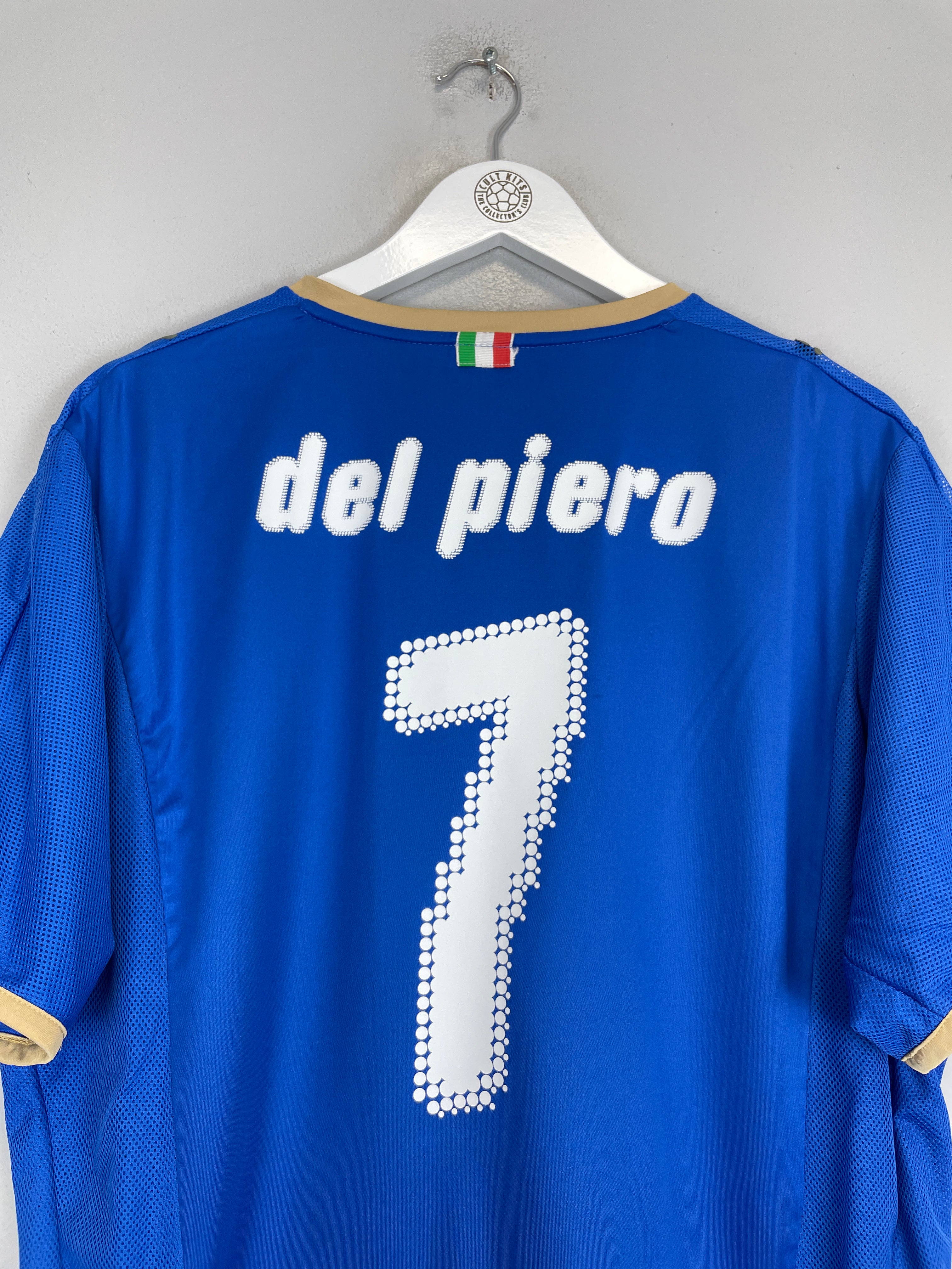 Shop 2007/08 ITALY DEL PIERO #7 HOME SHIRT (XL) PUMA, classic football shirts, vintage football shirts & retro soccer jerseys at Cult Kits