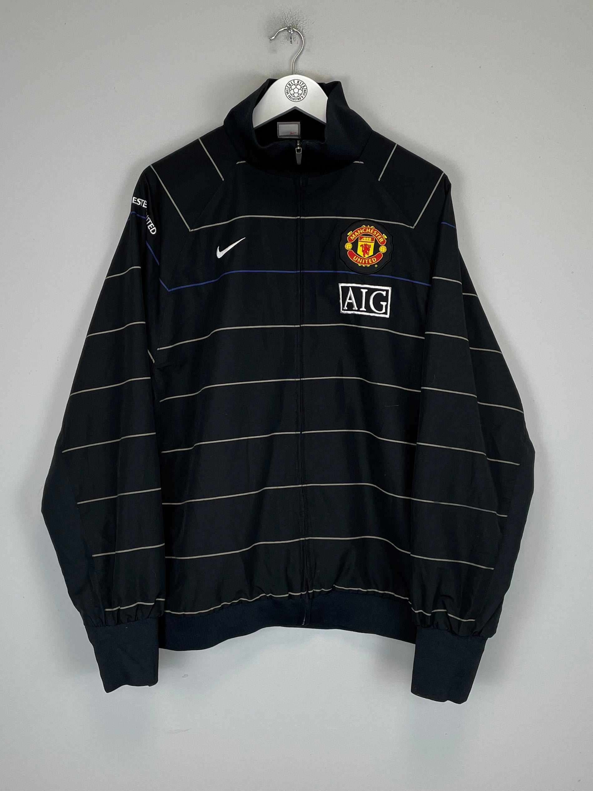 Shop 2008/09 MANCHESTER UNITED TRACK JACKET (XL) NIKE, classic football shirts, vintage football shirts & retro soccer jerseys at Cult Kits