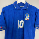Shop 1994 ITALY BAGGIO #10 HOME SHIRT (L) DIADORA, classic football shirts, vintage football shirts & retro soccer jerseys at Cult Kits