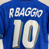 Shop 1994 ITALY BAGGIO #10 HOME SHIRT (L) DIADORA, classic football shirts, vintage football shirts & retro soccer jerseys at Cult Kits