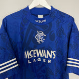 Shop 1994/96 RANGERS GASCOIGNE #8 HOME SHIRT (XL) ADIDAS, classic football shirts, vintage football shirts & retro soccer jerseys at Cult Kits