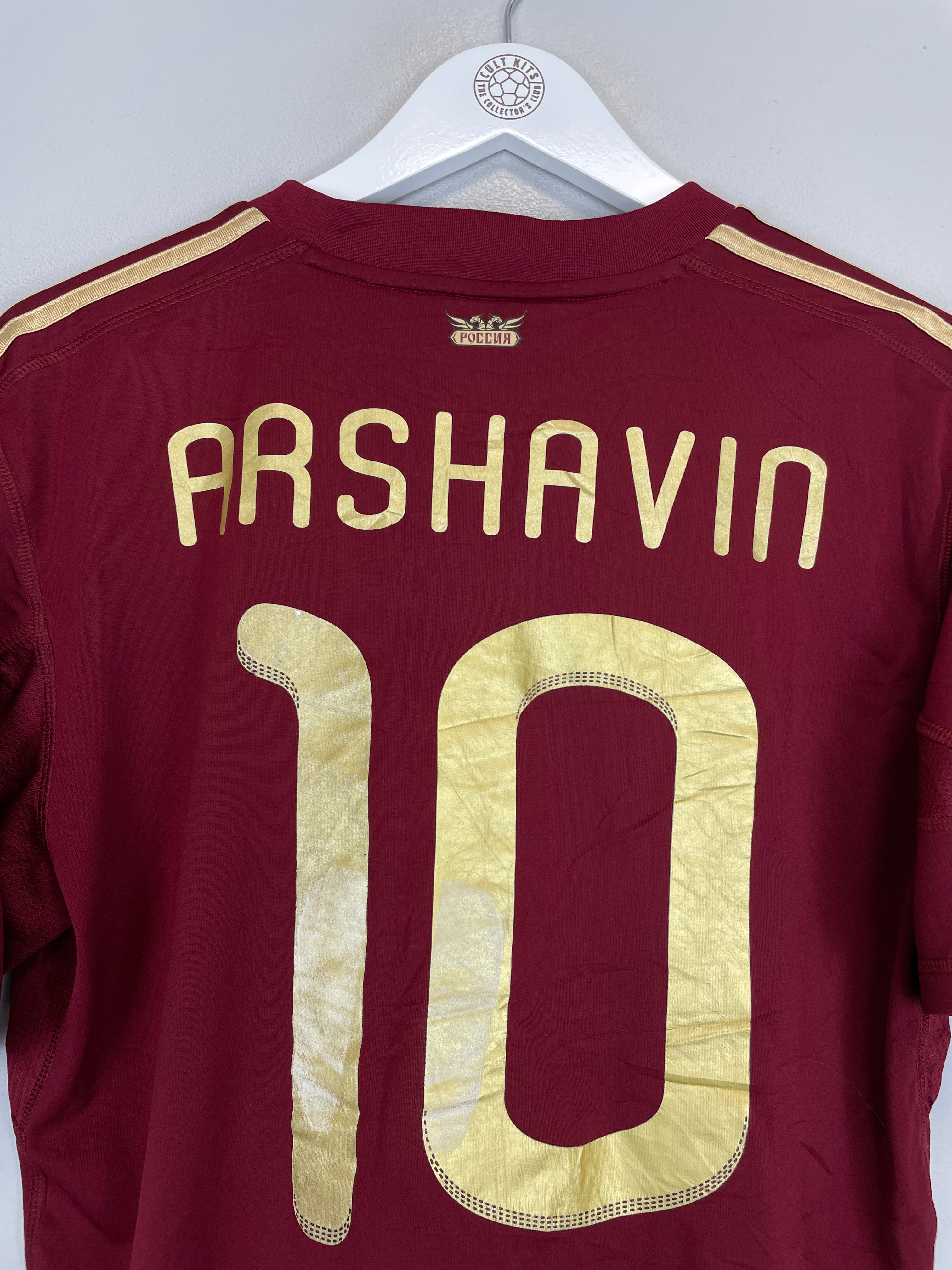 Shop 2009/10 RUSSIA ARSHAVIN #10 AWAY SHIRT (M) ADIDAS, classic football shirts, vintage football shirts & retro soccer jerseys at Cult Kits