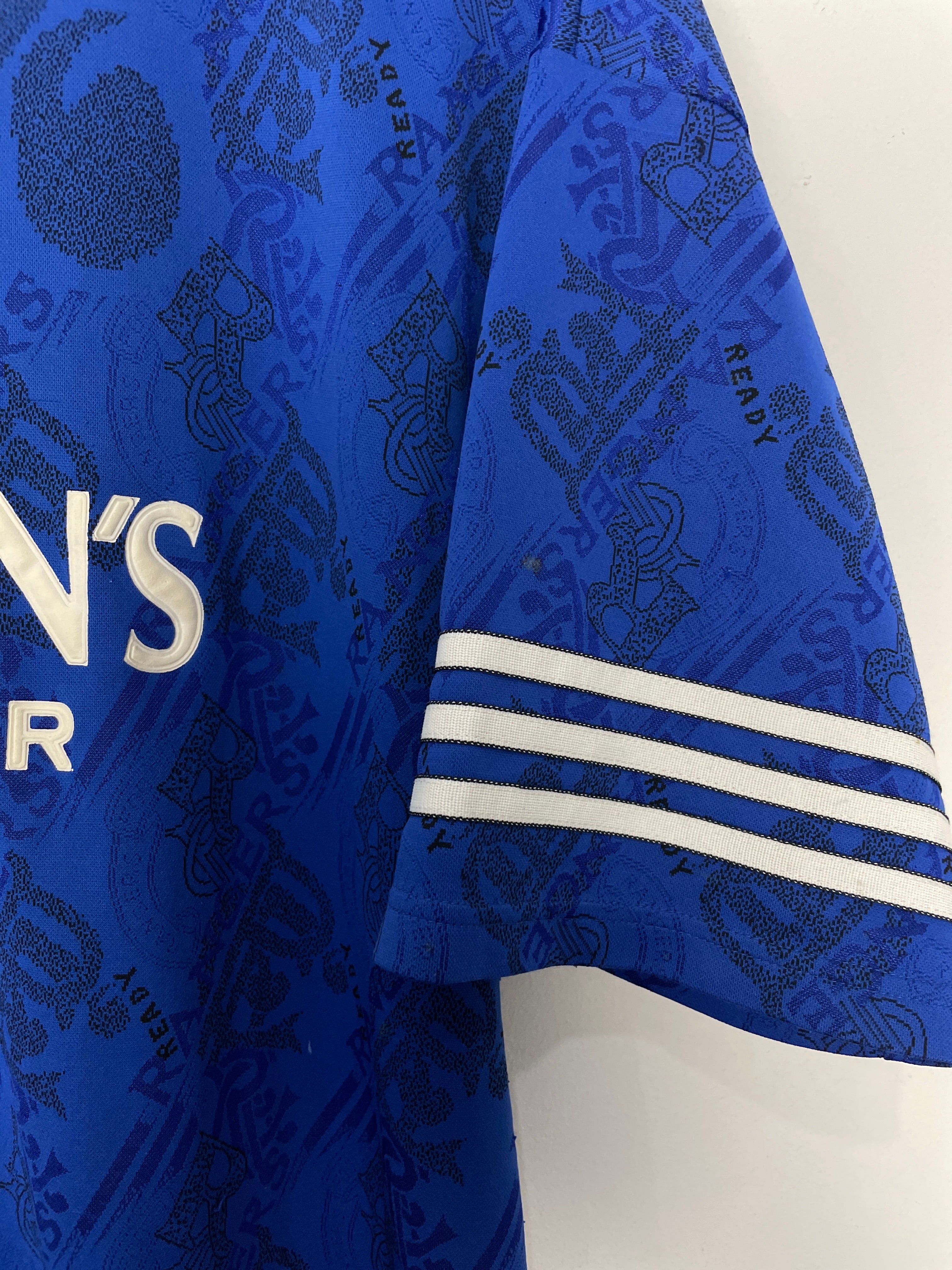 Shop 1994/96 RANGERS GASCOIGNE #8 HOME SHIRT (XL) ADIDAS, classic football shirts, vintage football shirts & retro soccer jerseys at Cult Kits