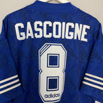 Shop 1994/96 RANGERS GASCOIGNE #8 HOME SHIRT (XL) ADIDAS, classic football shirts, vintage football shirts & retro soccer jerseys at Cult Kits