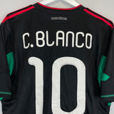 2010 MEXICO C.BLANCO #10 AWAY SHIRT (L) ADIDAS