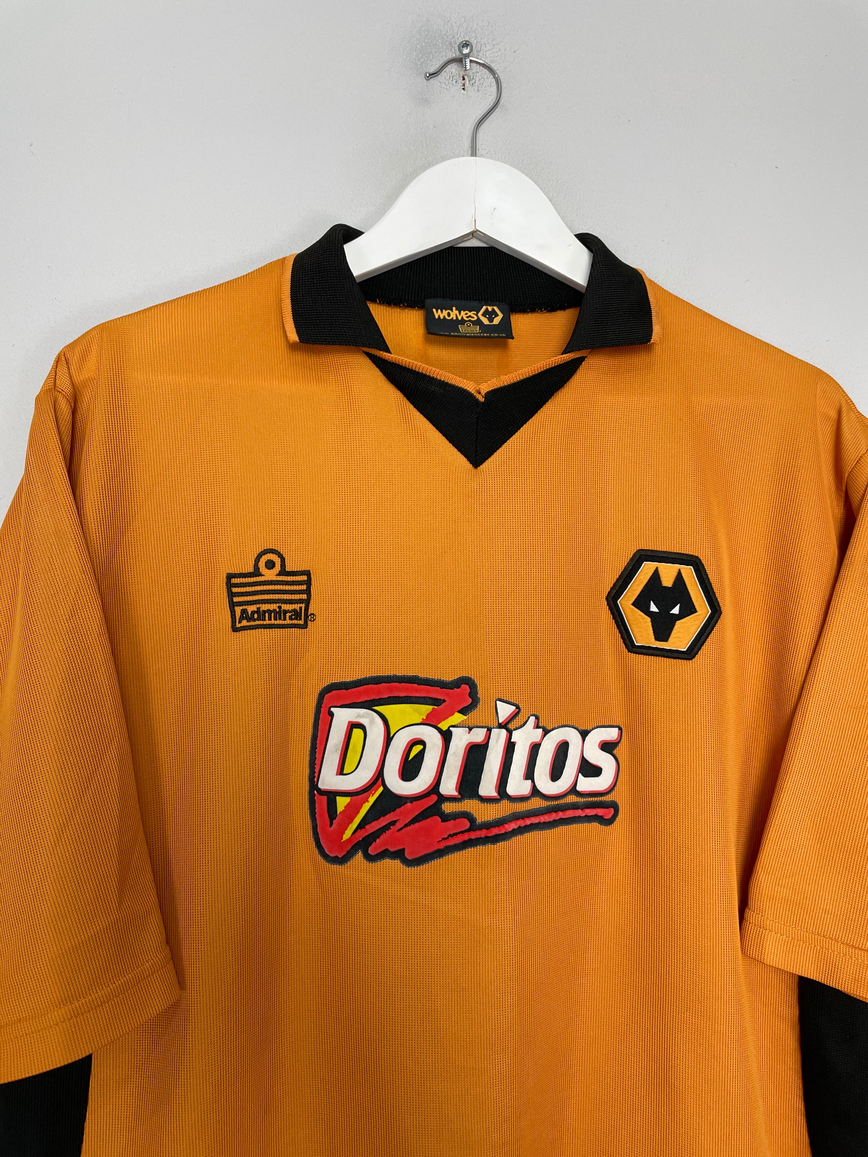 Shop 2002/04 WOLVES HOME SHIRT (L) ADMIRAL, classic football shirts, vintage football shirts & retro soccer jerseys at Cult Kits