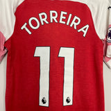2018/19 ARSENAL TORREIRA #11 *PLAYER ISSUE* HOME SHIRT (L) PUMA