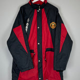 1992/93 MANCHESTER UNITED BENCH COAT (XL) UMBRO