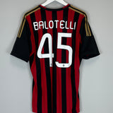 2014/15 AC MILAN BALOTELLI #45 HOME SHIRT (L) ADIDAS