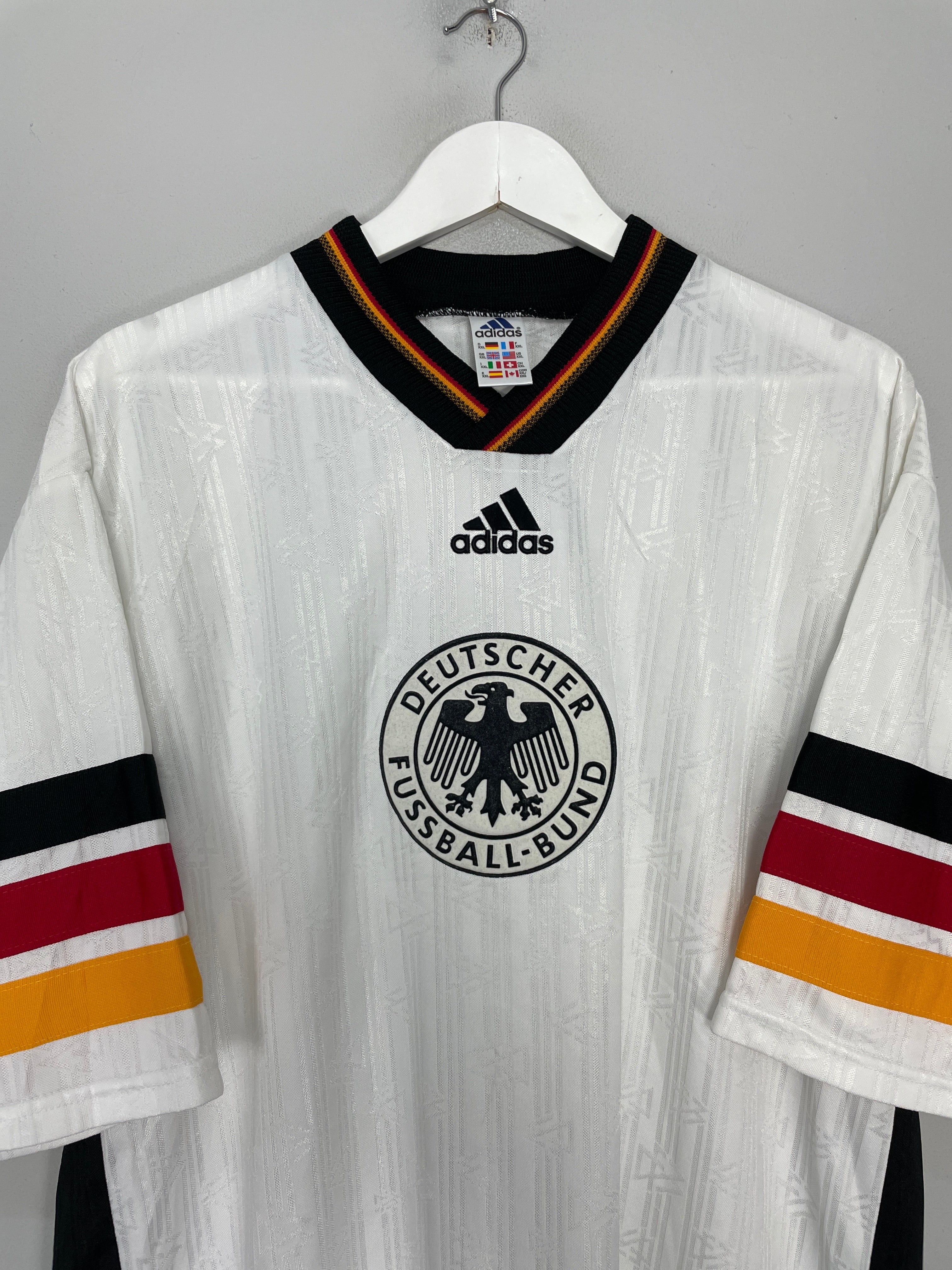 Shop 1998/00 GERMANY TRAINING SHIRT (XXL) ADIDAS, classic football shirts, vintage football shirts & retro soccer jerseys at Cult Kits