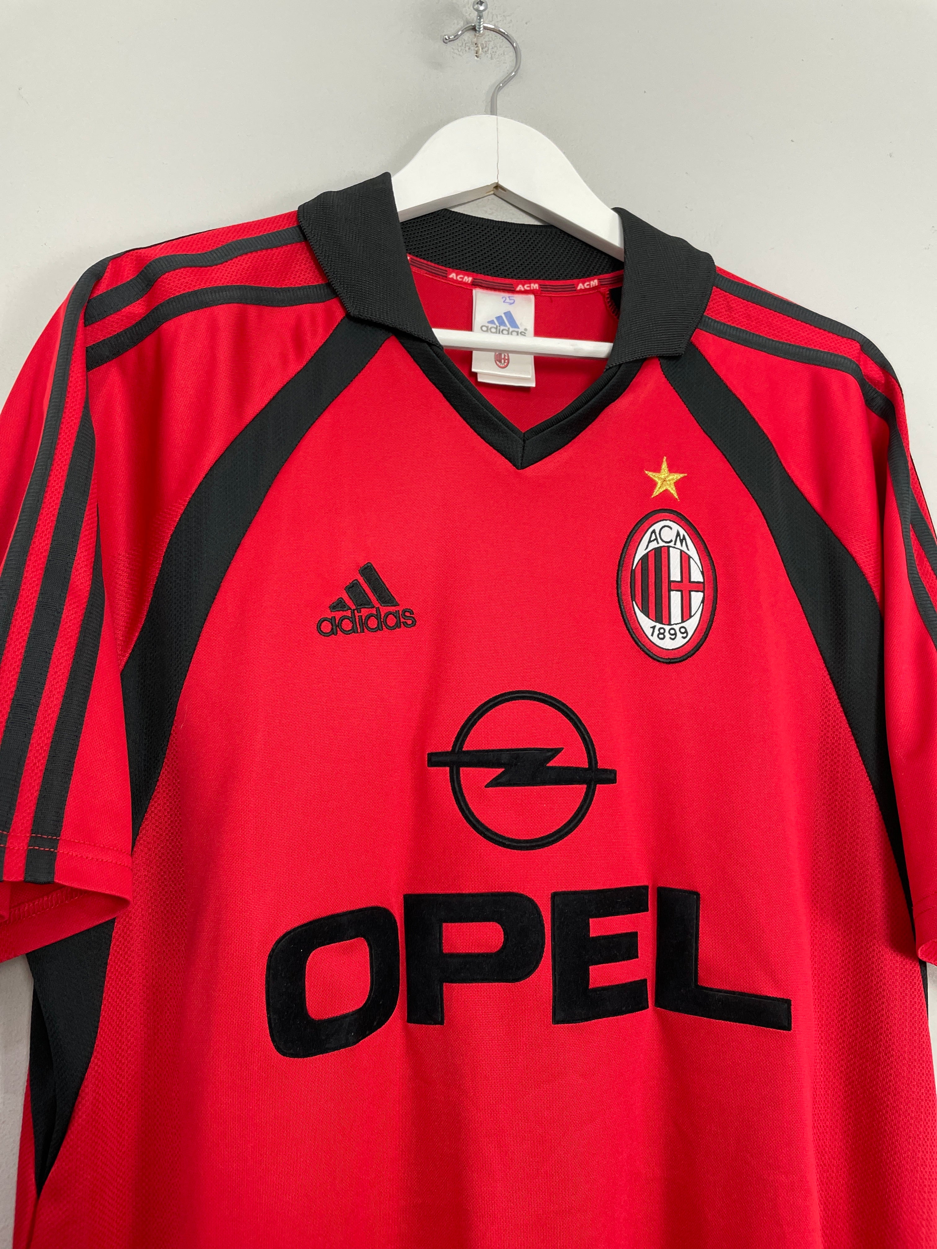 Shop 2001/02 AC MILAN THIRD SHIRT (M) ADIDAS, classic football shirts, vintage football shirts & retro soccer jerseys at Cult Kits