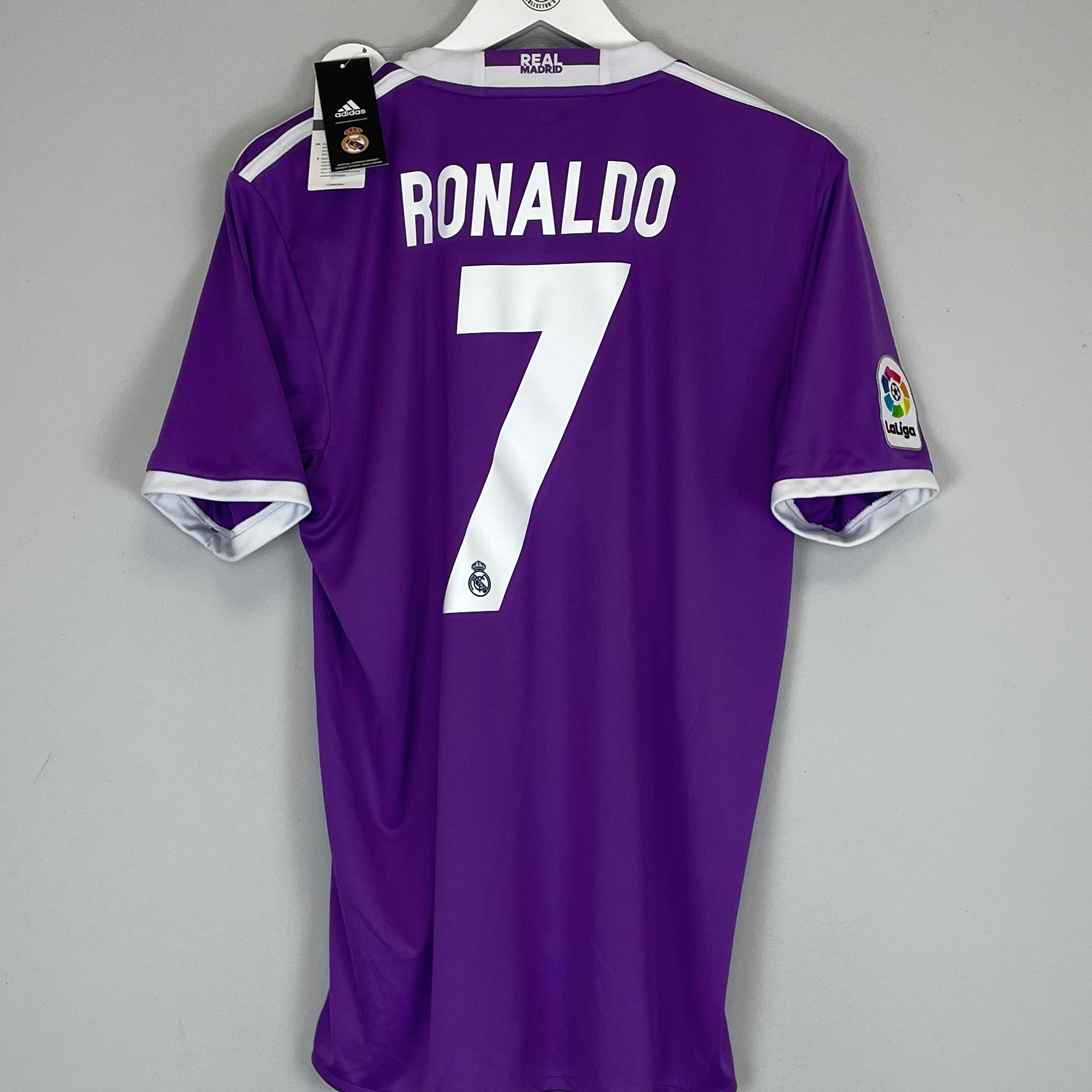 Shop 2016/17 REAL MADRID RONALDO #7 *BNWT* AWAY SHIRT (M) ADIDAS, classic football shirts, vintage football shirts & retro soccer jerseys at Cult Kits