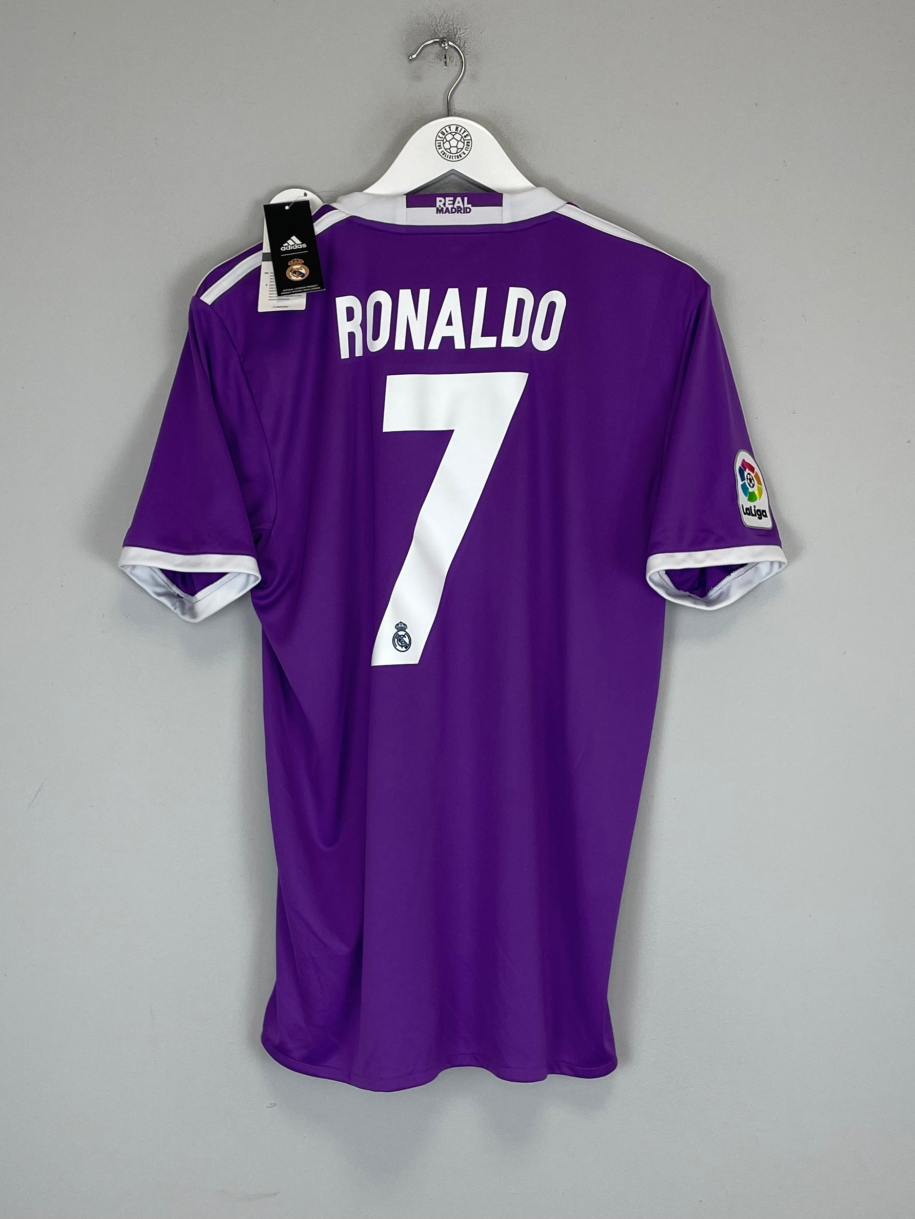 Shop 2016/17 REAL MADRID RONALDO #7 *BNWT* AWAY SHIRT (M) ADIDAS, classic football shirts, vintage football shirts & retro soccer jerseys at Cult Kits