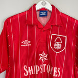 1992/93 NOTTINGHAM FOREST #7 *MINT* HOME SHIRT (L) UMBRO
