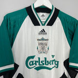Shop 1993/95 LIVERPOOL AWAY SHIRT (M) ADIDAS, classic football shirts, vintage football shirts & retro soccer jerseys at Cult Kits