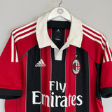 Shop 2012/13 AC MILAN ROBINHO #7 HOME SHIRT (L) ADIDAS, classic football shirts, vintage football shirts & retro soccer jerseys at Cult Kits