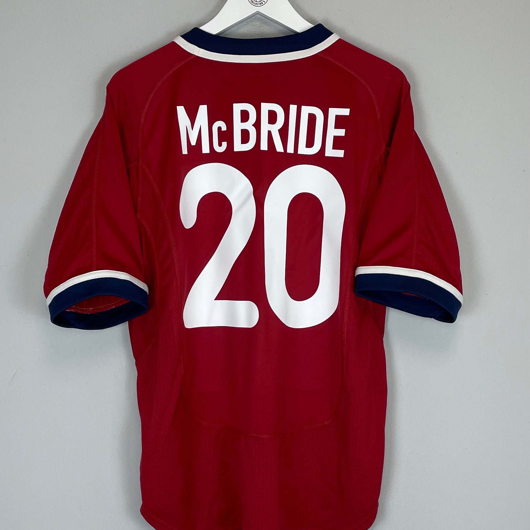 Shop 2000/02 USA MCBRIDE #20 AWAY SHIRT (L) NIKE, classic football shirts, vintage football shirts & retro soccer jerseys at Cult Kits