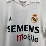 Shop 2002/03 REAL MADRID ZIDANE #5 *CENTENARY* HOME SHIRT (M) ADIDAS, classic football shirts, vintage football shirts & retro soccer jerseys at Cult Kits