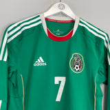Shop 2011/12 MEXICO *PLAYER ISSUE* #7 L/S HOME SHIRT (M) ADIDAS, classic football shirts, vintage football shirts & retro soccer jerseys at Cult Kits