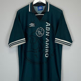 1995/96 AJAX LITMANEN #10 AWAY SHIRT (L) UMBRO