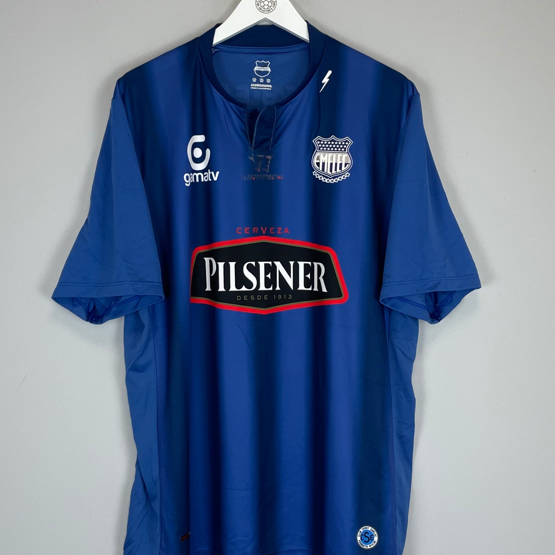 Shop 2013 EMELEC LIBERTADORES HOME SHIRT (XXL) WARRIOR, classic football shirts, vintage football shirts & retro soccer jerseys at Cult Kits