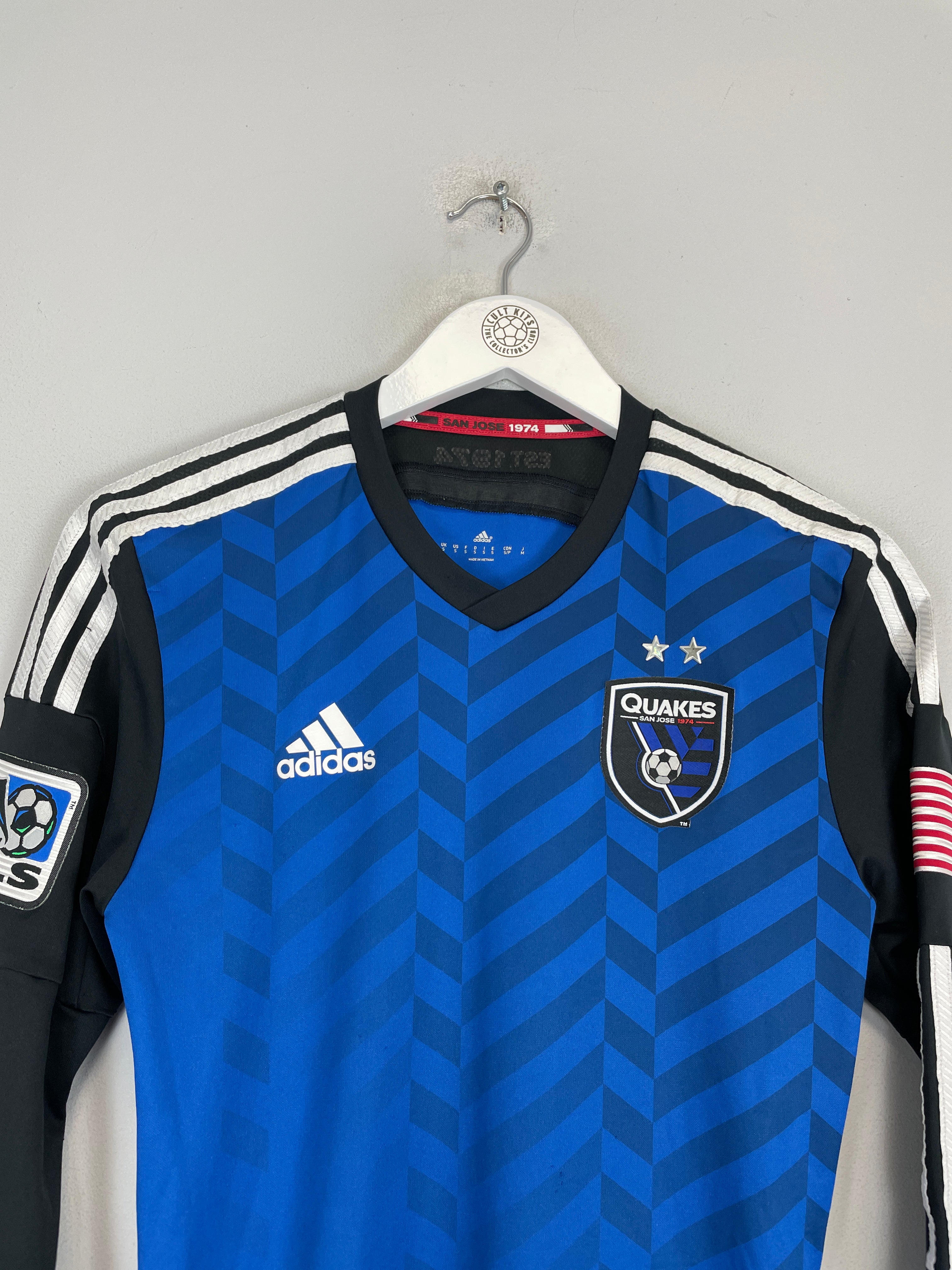 Shop 2014/15 SAN JOSE EARTHQUAKES L/S HOME SHIRT (S) ADIDAS, classic football shirts, vintage football shirts & retro soccer jerseys at Cult Kits