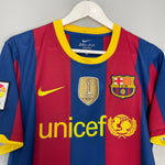 Shop 2010/11 BARCELONA MESSI #10 HOME SHIRT (M) NIKE, classic football shirts, vintage football shirts & retro soccer jerseys at Cult Kits