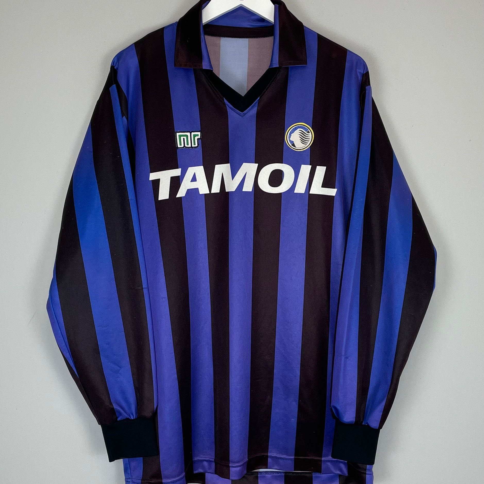 Shop 1990/91 ATALANTA #11 L/S HOME SHIRT (XL) NR, classic football shirts, vintage football shirts & retro soccer jerseys at Cult Kits
