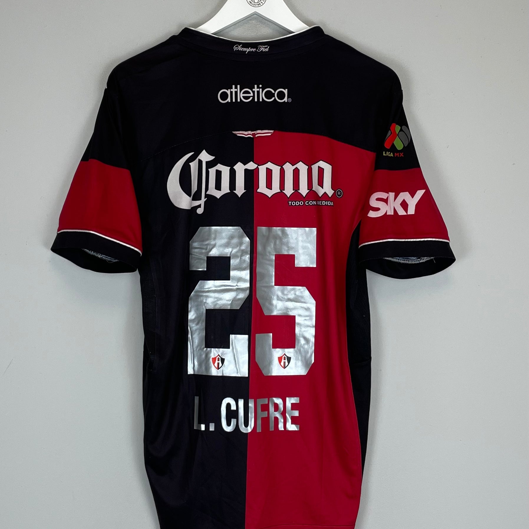 Shop 2012/13 ATLAS L.CUFRE #25 HOME SHIRT (L) ATLETICA, classic football shirts, vintage football shirts & retro soccer jerseys at Cult Kits