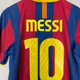 Shop 2010/11 BARCELONA MESSI #10 HOME SHIRT (M) NIKE, classic football shirts, vintage football shirts & retro soccer jerseys at Cult Kits