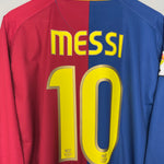 Shop 2008/10 BARCELONA MESSI #10 L/S HOME SHIRT (XL) NIKE, classic football shirts, vintage football shirts & retro soccer jerseys at Cult Kits