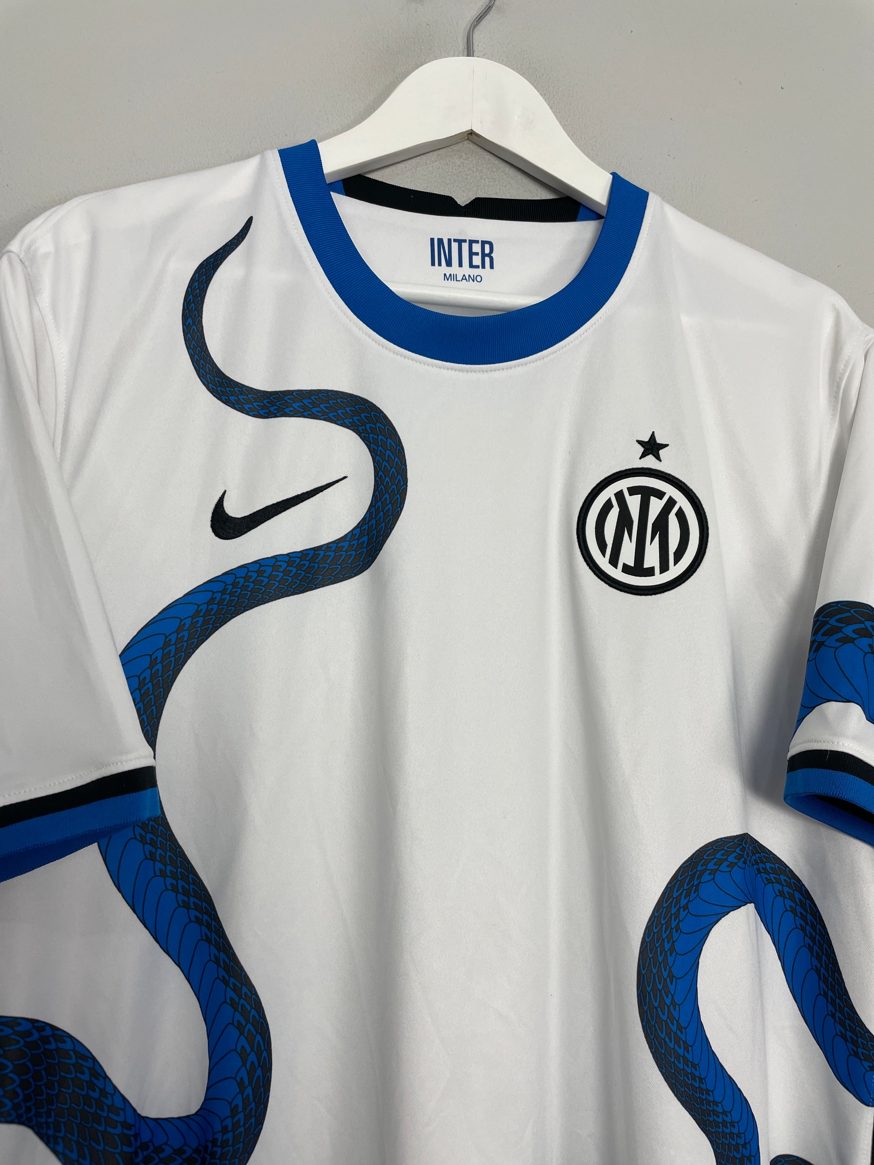 Shop 2021/22 INTER MILAN *BNWT* AWAY SHIRT (XL) NIKE, classic football shirts, vintage football shirts & retro soccer jerseys at Cult Kits