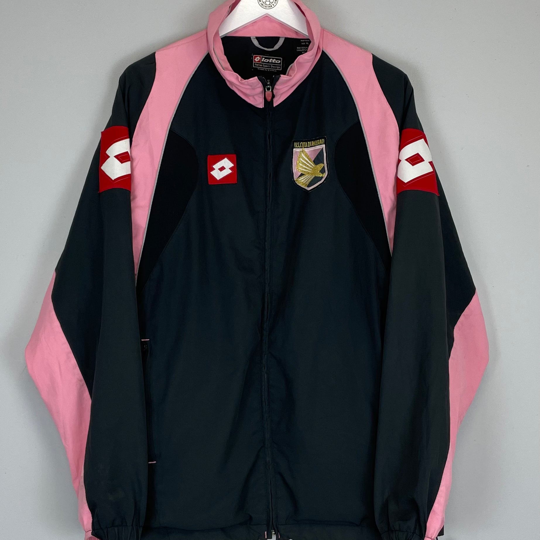 Shop 2008/09 PALERMO TRACK JACKET (XL) LOTTO, classic football shirts, vintage football shirts & retro soccer jerseys at Cult Kits