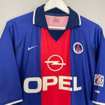 Shop 2000/01 PSG HOME SHIRT (L) NIKE, classic football shirts, vintage football shirts & retro soccer jerseys at Cult Kits