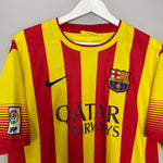 Shop 2013/15 BARCELONA MESSI #10 AWAY SHIRT (XL) NIKE, classic football shirts, vintage football shirts & retro soccer jerseys at Cult Kits