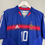 Shop 2004/06 FRANCE ZIDANE #10 HOME SHIRT (M) ADIDAS, classic football shirts, vintage football shirts & retro soccer jerseys at Cult Kits