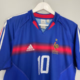 Shop 2004/06 FRANCE ZIDANE #10 HOME SHIRT (M) ADIDAS, classic football shirts, vintage football shirts & retro soccer jerseys at Cult Kits