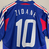 Shop 2004/06 FRANCE ZIDANE #10 HOME SHIRT (M) ADIDAS, classic football shirts, vintage football shirts & retro soccer jerseys at Cult Kits