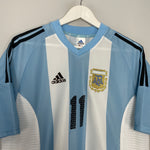 Shop 2002/04 ARGENTINA VERON #11 HOME SHIRT (M) ADIDAS, classic football shirts, vintage football shirts & retro soccer jerseys at Cult Kits