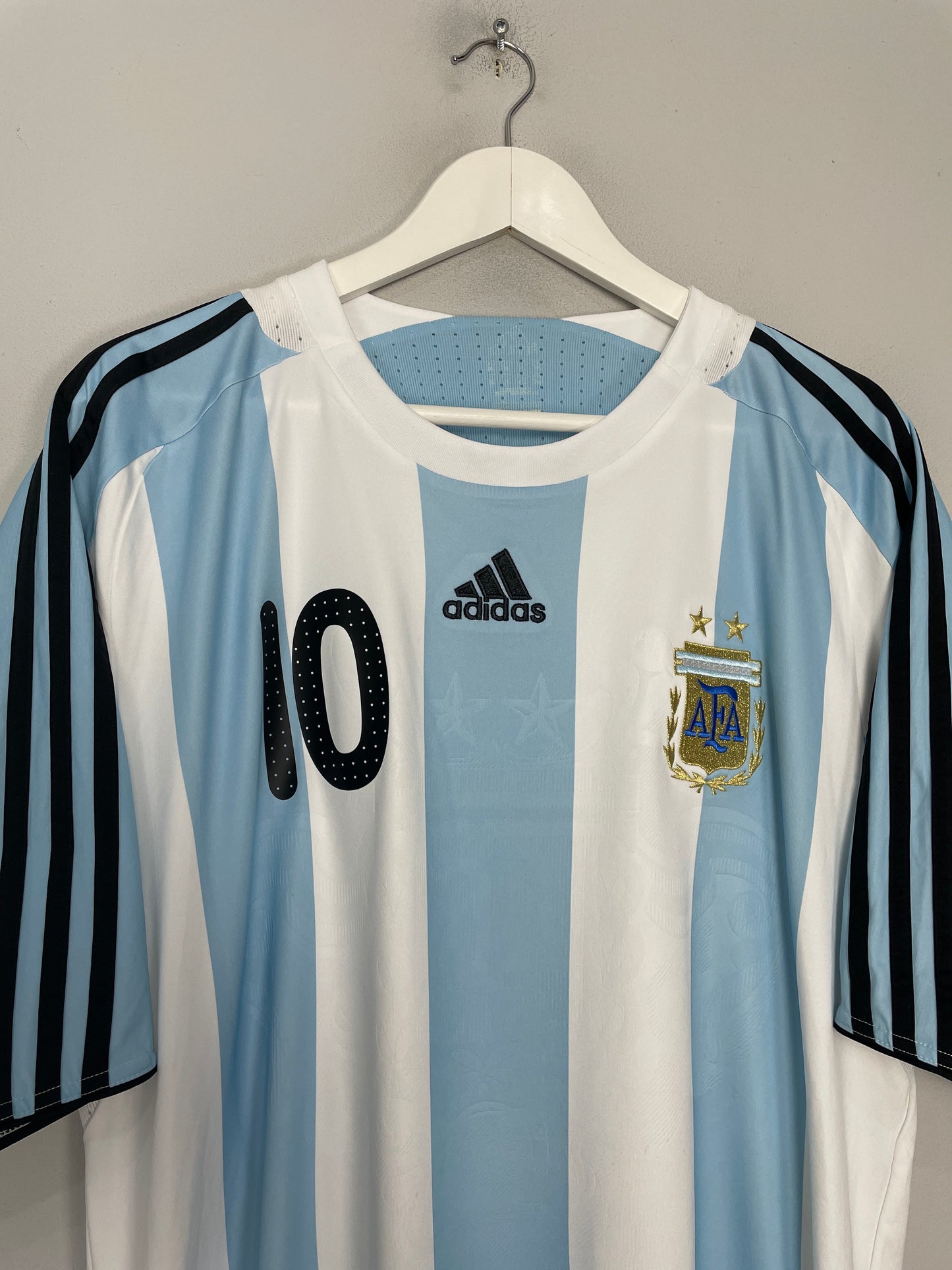 2007/09 ARGENTINA RIQUELME #10 HOME SHIRT (XL) ADIDAS
