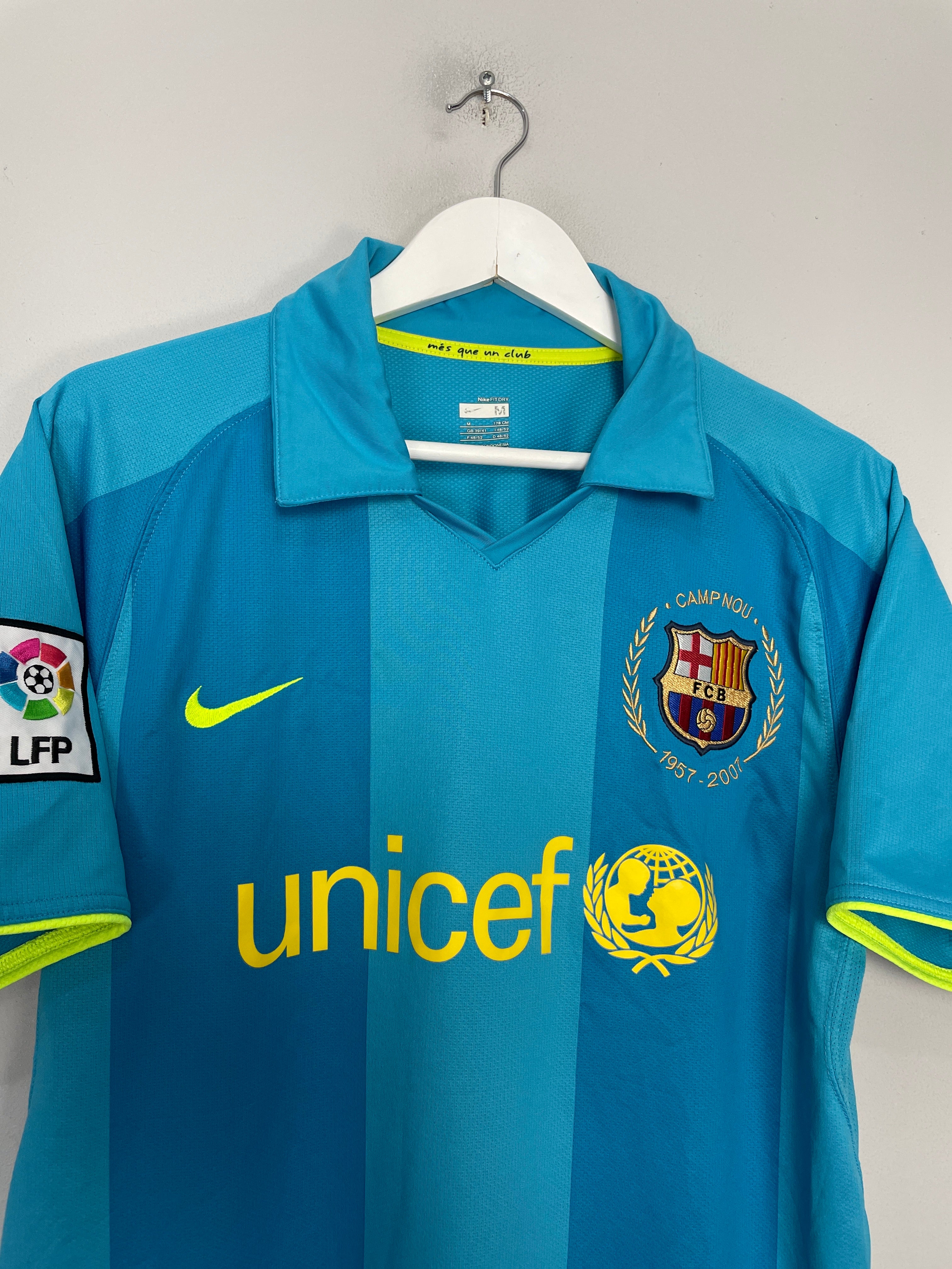 Shop 2007/08 BARCELONA RONALDINHO #10 AWAY SHIRT (M) NIKE, classic football shirts, vintage football shirts & retro soccer jerseys at Cult Kits