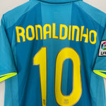 Shop 2007/08 BARCELONA RONALDINHO #10 AWAY SHIRT (M) NIKE, classic football shirts, vintage football shirts & retro soccer jerseys at Cult Kits
