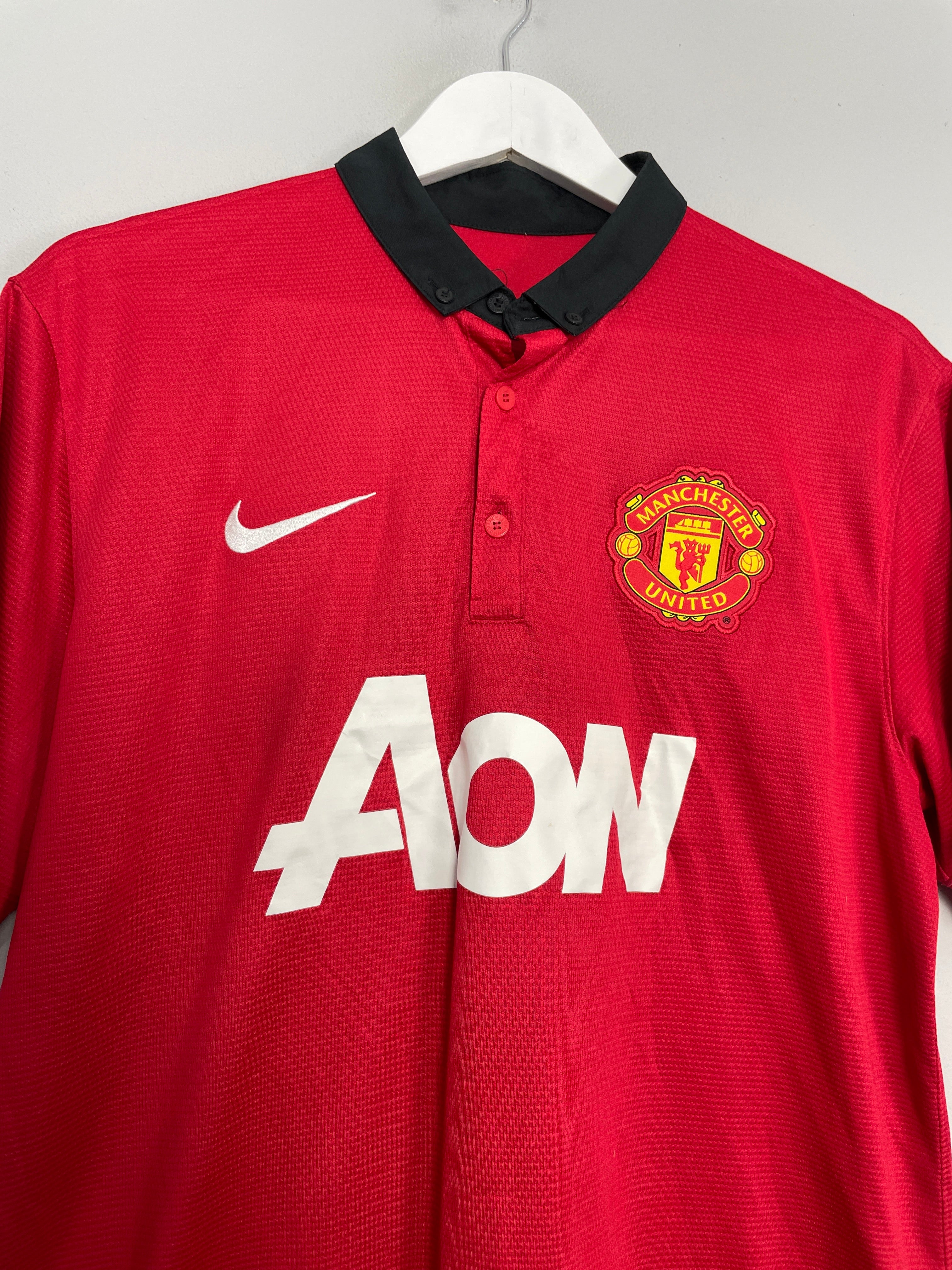Shop 2013/14 MANCHESTER UNITED V.PERSIE #20 HOME SHIRT (L) NIKE, classic football shirts, vintage football shirts & retro soccer jerseys at Cult Kits