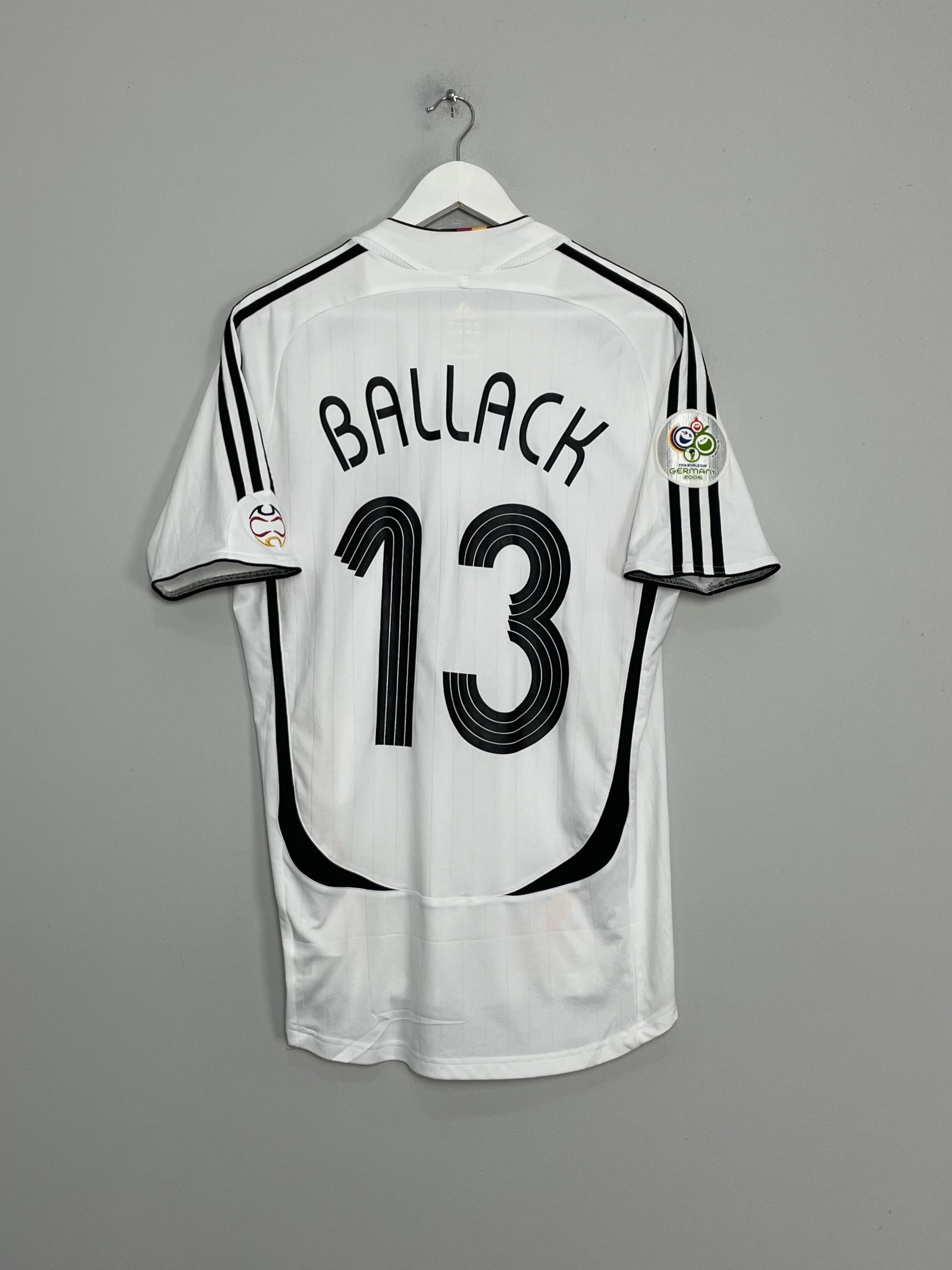 Shop 2005/07 GERMANY BALLACK #13 HOME SHIRT (M) ADIDAS, classic football shirts, vintage football shirts & retro soccer jerseys at Cult Kits
