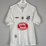 Shop 2003 SANTOS ROBINHO #7 HOME SHIRT (M) UMBRO, classic football shirts, vintage football shirts & retro soccer jerseys at Cult Kits